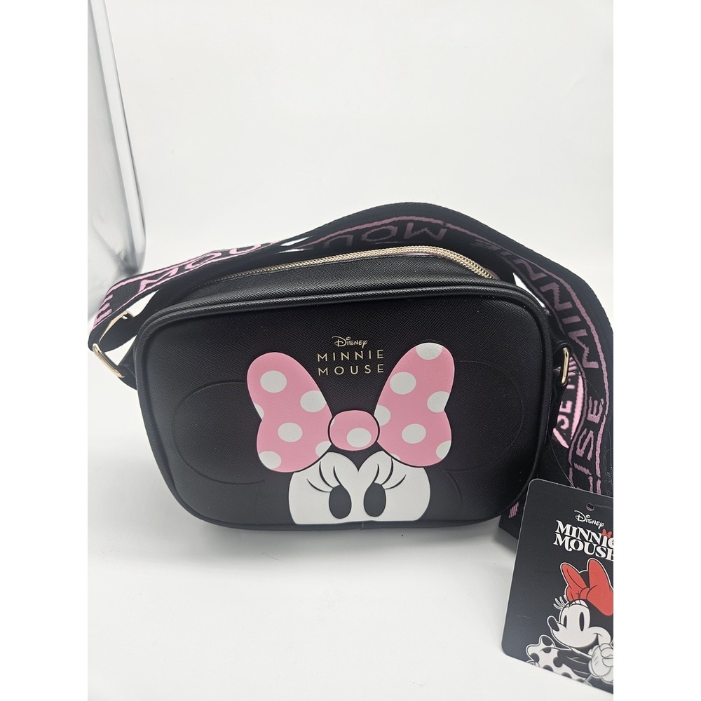 Disney Minnie Mouse Appliqué Crossbody Bag New